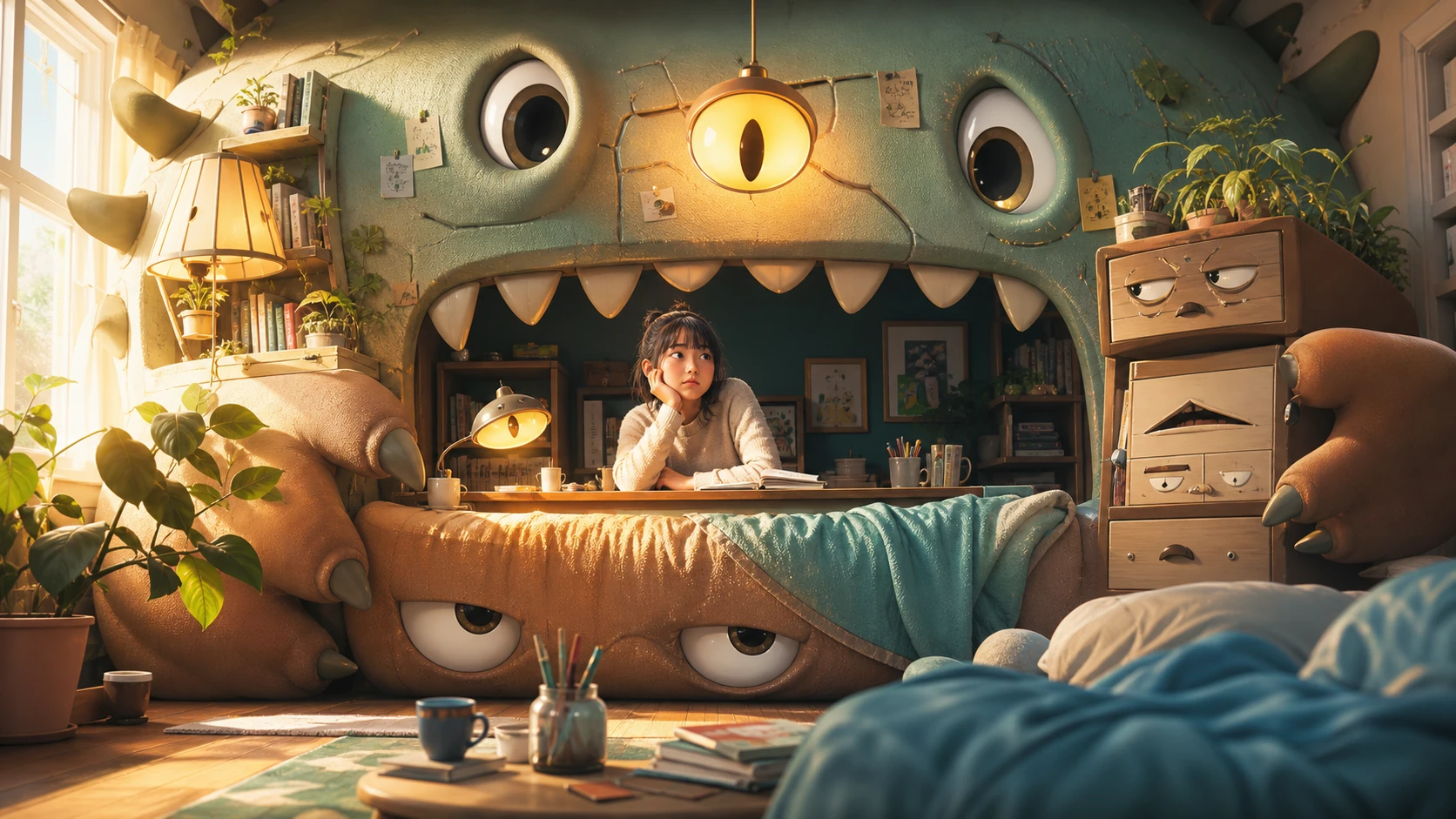 もしあなたの部屋が生きている怪物だったら