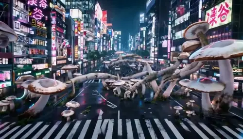 渋谷のきのこ侵攻